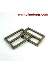 Flat Strap Sliders 2 Pack - 1 1/2'' 38mm , Emmaline Bags